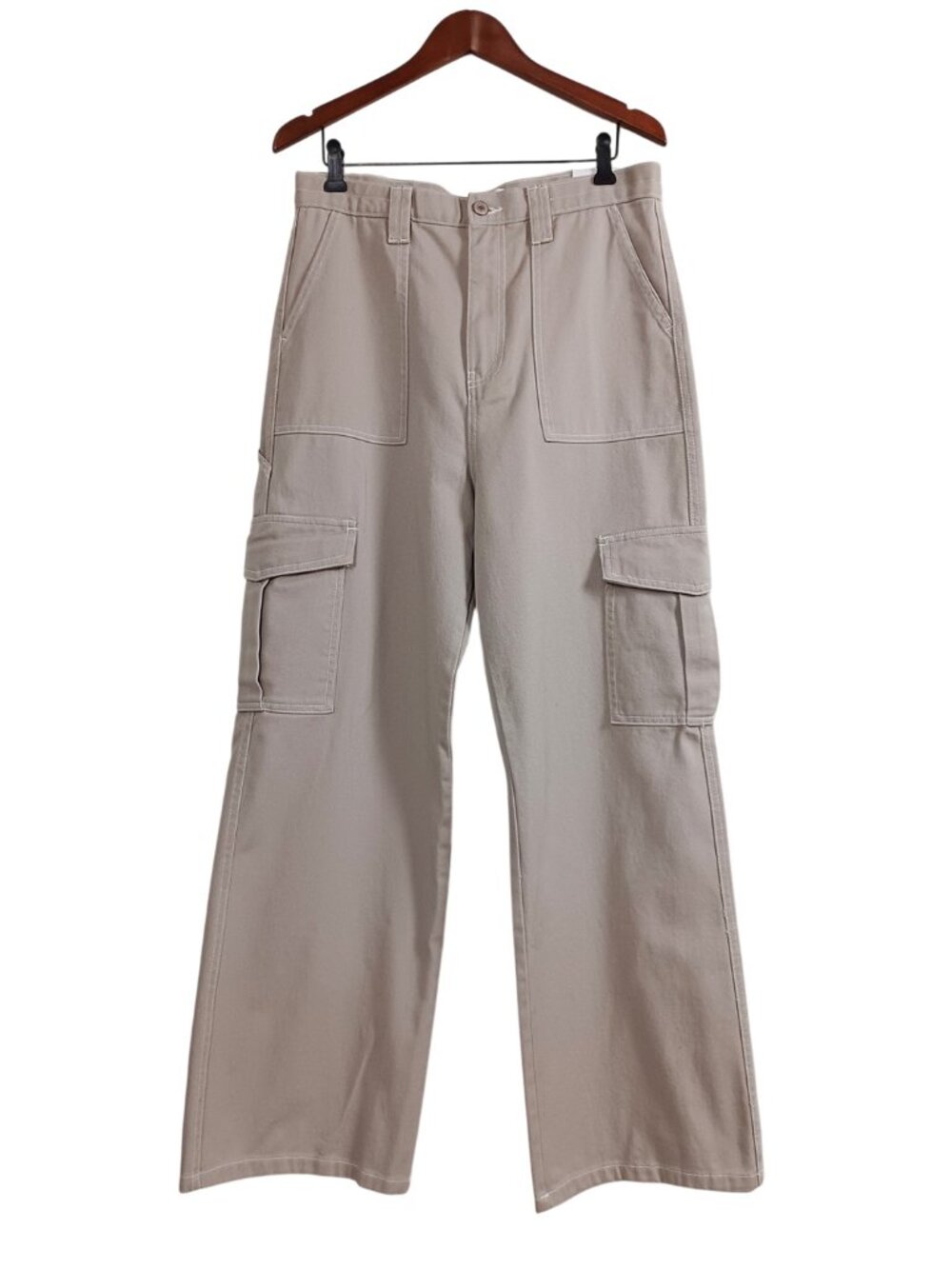 Ardene Retro 90s High-rise Carpenter Cotton Twill Cargo Pants Size 11